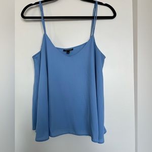 Topshop Blue Flowy Tank Top Size 8